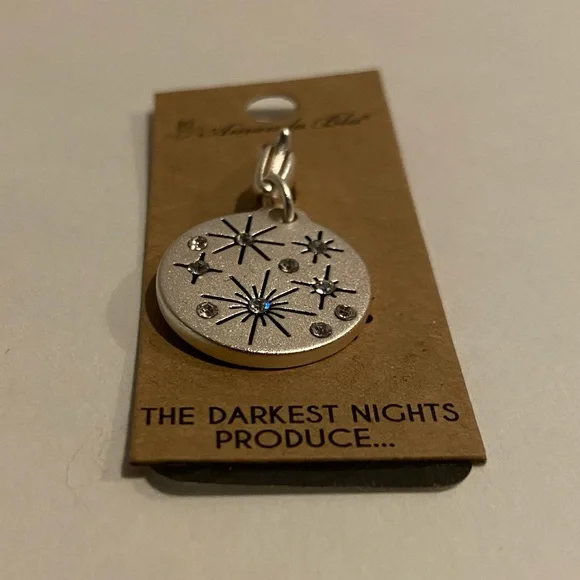 Silver Stars Two Sided Charm - Picture 3 of 4